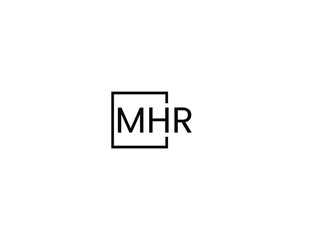 MHR Letter Initial Logo Design Vector Illustration