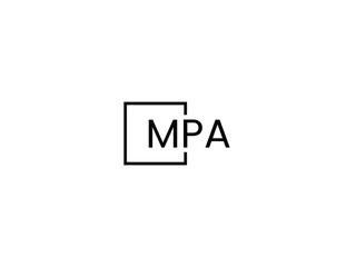 Obraz premium MPA Letter Initial Logo Design Vector Illustration