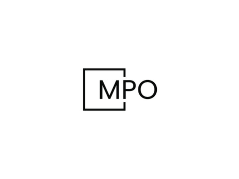 MPO Letter Initial Logo Design Vector Illustration