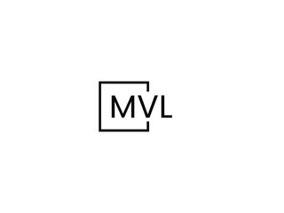 MVL Letter Initial Logo Design Vector Illustration