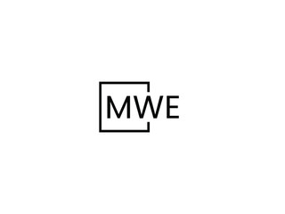 MWE Letter Initial Logo Design Vector Illustration