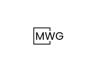 MWG Letter Initial Logo Design Vector Illustration