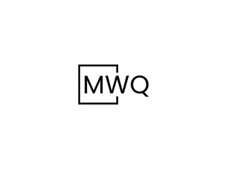 MWQ Letter Initial Logo Design Vector Illustration
