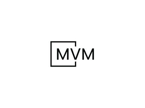 MVM Letter Initial Logo Design Vector Illustration