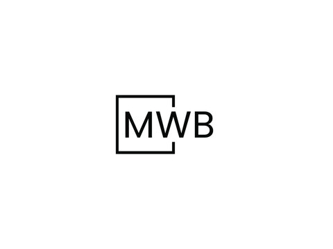 MWB Letter Initial Logo Design Vector Illustration