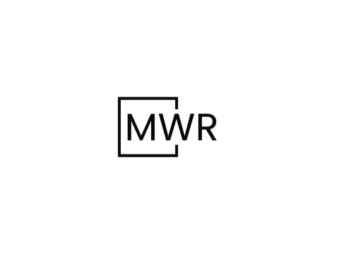 MWR Letter Initial Logo Design Vector Illustration