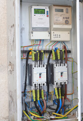 Kilowatt hour electric meters and cables