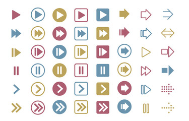 矢印セット　ダスティ―カラー　パスデータ