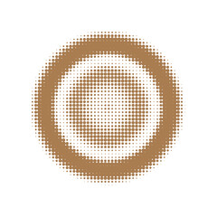 Brown Halftone Grunge. Texture Backdrop. Abstract Set. Round Dots. Design Dots. Effect Logo. Graphic Grunge. Dot Grunge. Gradient Gradation.