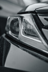 car headlight detail