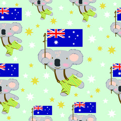 Koalas Vector Pattern 2