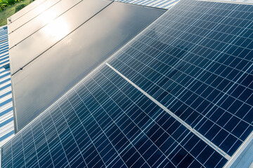 Solar panels or photovoltaic module. Solar power for green energy. Sustainable resources. Renewable...