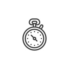Stopwatch time line icon