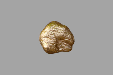 Gold round nugget.