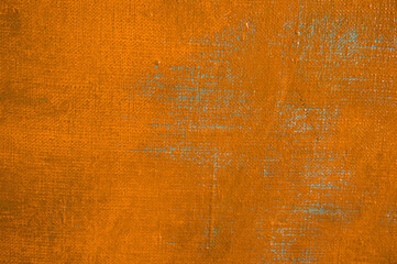 creative background, a spot of  colored primer rubbed on the surface of a linen canvas, temporary object, close, toning