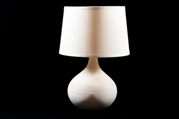 photo of a bedside lamp