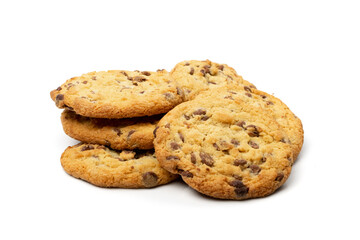 Simple Cookie Isolated, Oatmeal Sugar Bitten Cookies