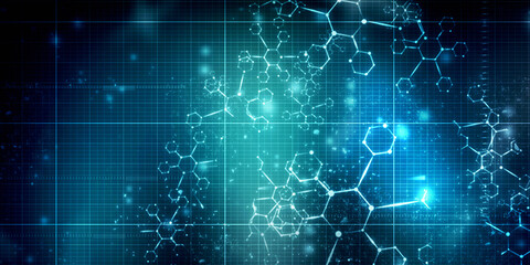 2D illustration medical structure background