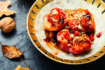 Sweet autumn quince dessert
