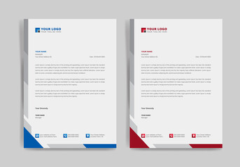 Corporate business letterhead design and professional letterhead template 
