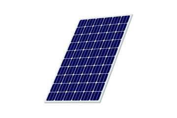 Solar panel isolated on white background. 3d render