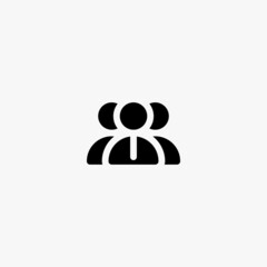 employees icon. employees vector icon on white background