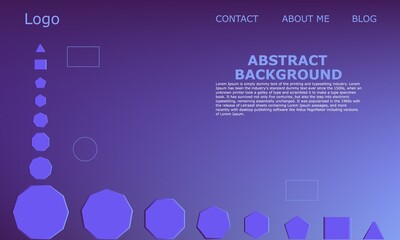 web design vector of flat navy gradient shapes background