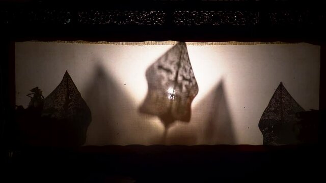 Artistic opening of Wayang Kulit art in Magelang, Indonesia