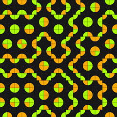 Abstract Geometric Pattern generative computational art illustration