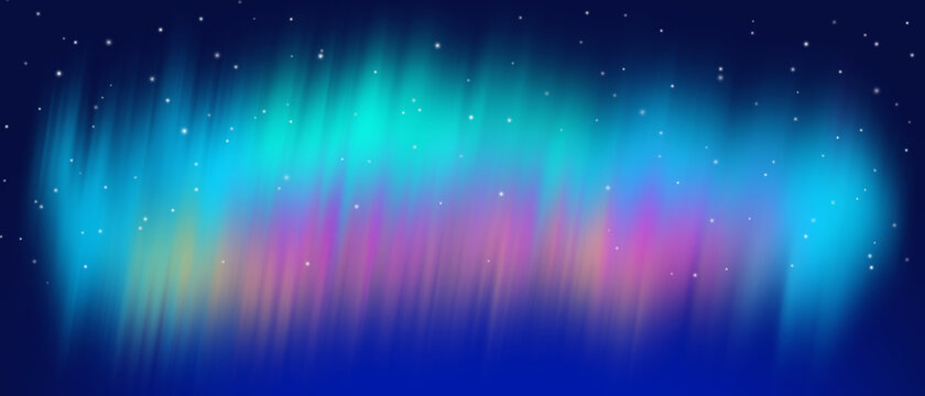 Beautiful abstract northern lights. Aurora Borealis
