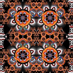 Decoration fractal background tile