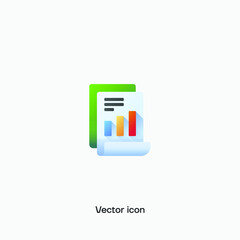 3D Spreadsheet vector icon. Premium quality.