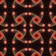 Decoration fractal background tile