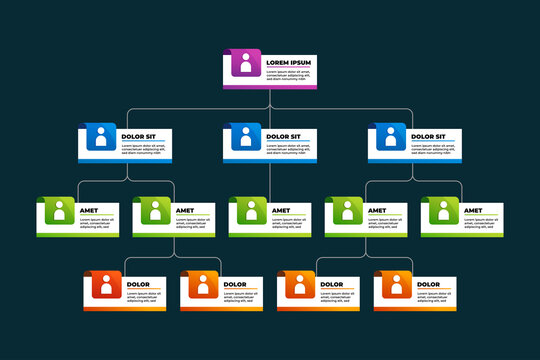 Hierarchy Ogranization Corporate Business Template