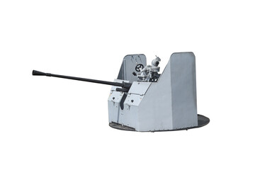Anti-aircraft ship mount.