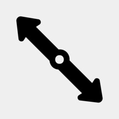 Cursor icon vector illustration in solid style, use for website mobile app presentation