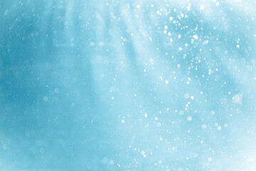 Blue bokeh from natural water