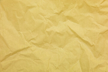 Yellow paper with wrinkles texture