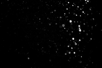 Abstract black bokeh of light texture