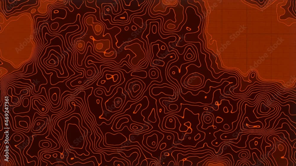 Leinwandbilder wavy geometric lines on a sheet of cardboard. 3d rendering loop animation hd