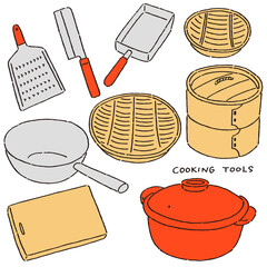 日本の調理器具のセット