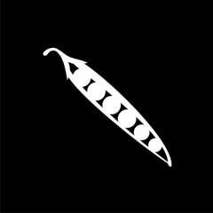 Peas icon isolated on dark background