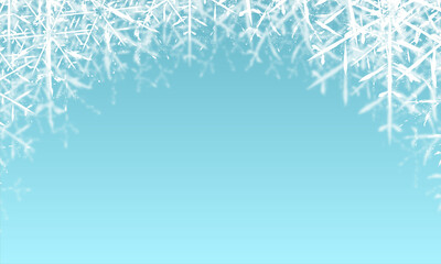 Snowflakes frozen frame background. vector illustration. christmas background with snowflakes
