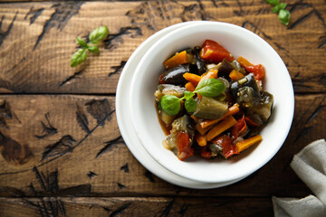 Healthy homemade vegetable ragout