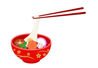 お雑煮のイラスト