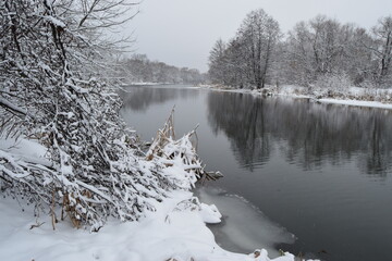 river in winter