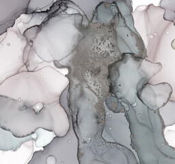 Alcohol Ink Background. Oil Hand Artistic Wall.