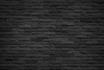 Fototapeta na wymiar Abstract dark brick wall texture background pattern, Wall brick surface texture. Brickwork painted of black color interior