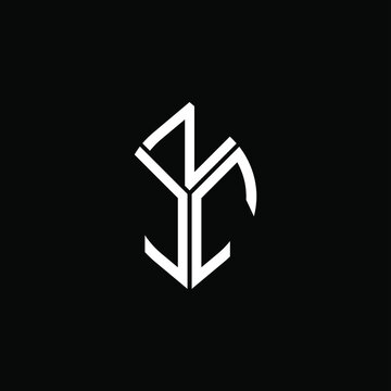 NJC letter logo creative design. NJC unique design
