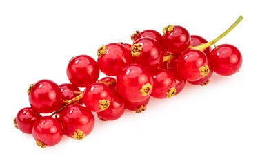 Sweet Red currant berries isolated on white background, Red currant berries isolated on white background With clipping path.